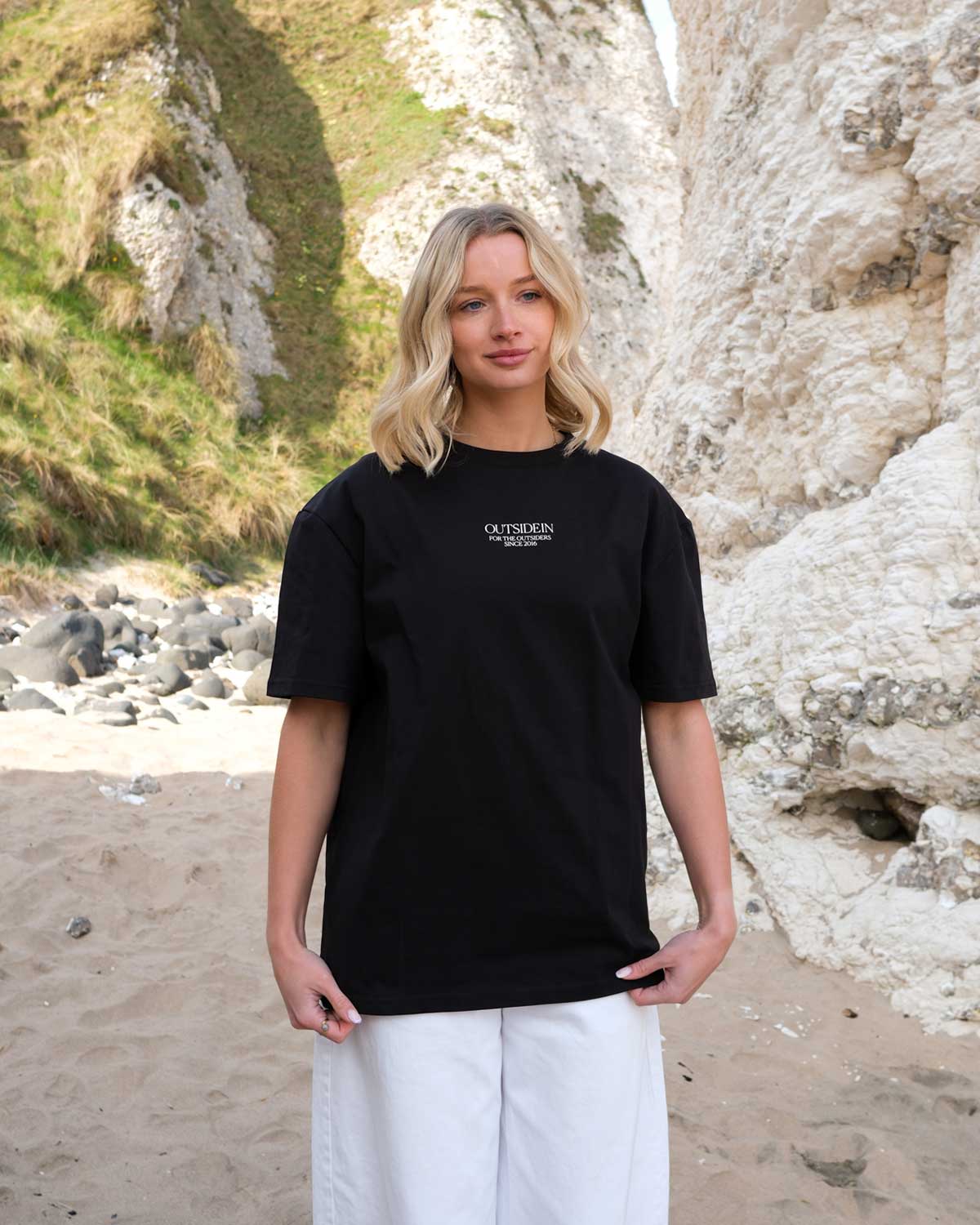 Abstract Causeway Black T-Shirt - Image 4