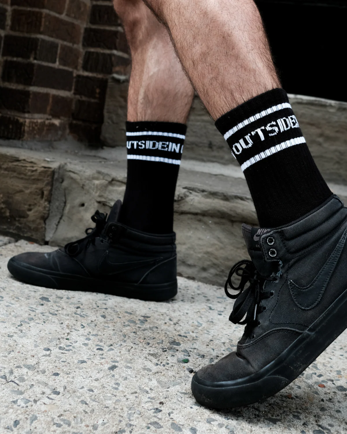Black Vintage Socks - Image 3