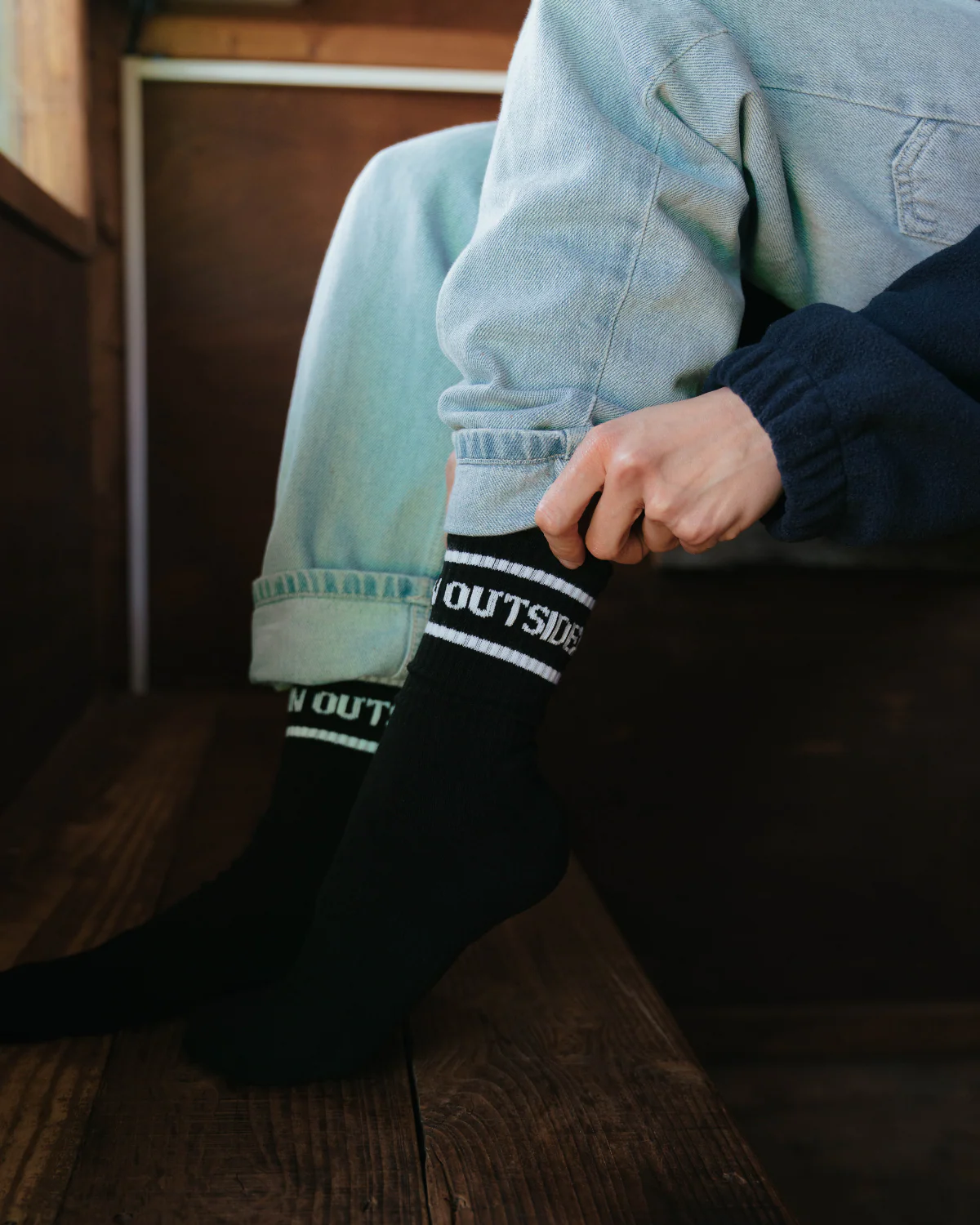 Black Vintage Socks - Image 4