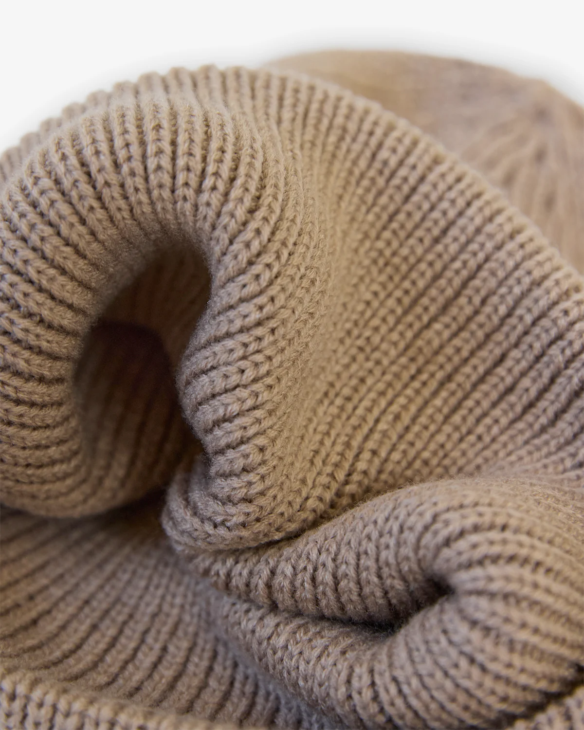 Camel Ribbed Beanie - Image 7