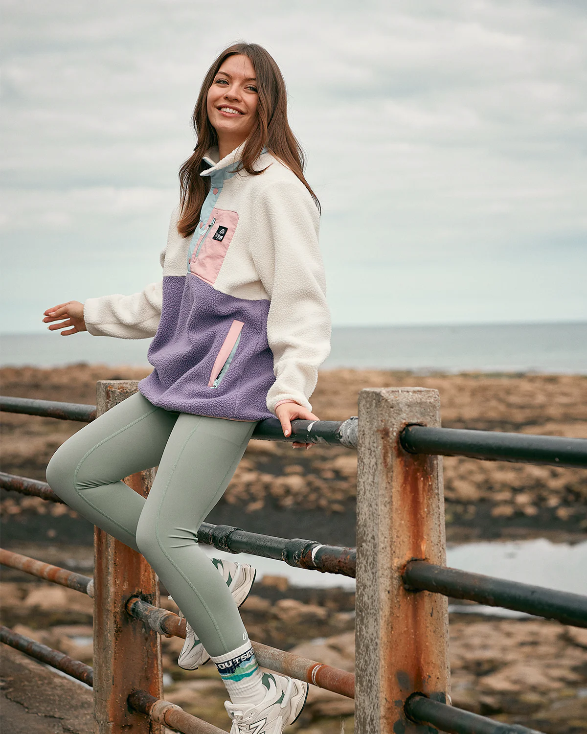 Candy Button Up Borg Fleece - Image 3