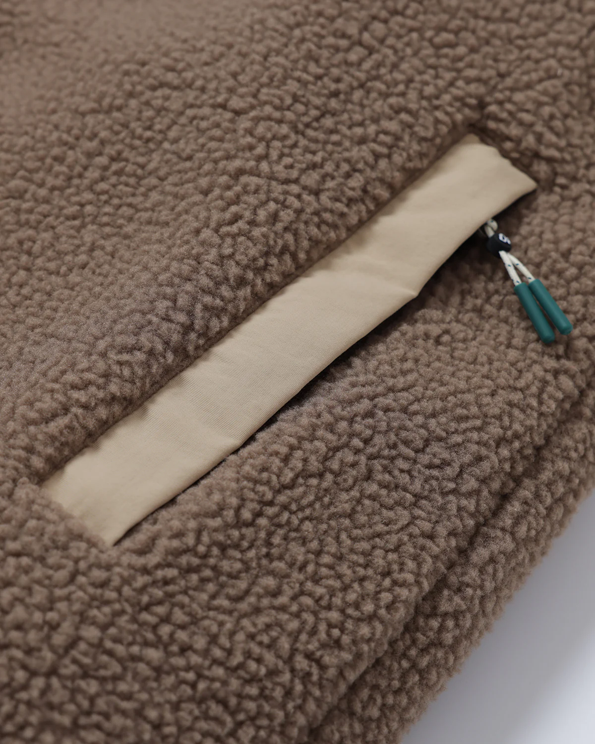 Chestnut Button Up Borg Fleece - Image 10