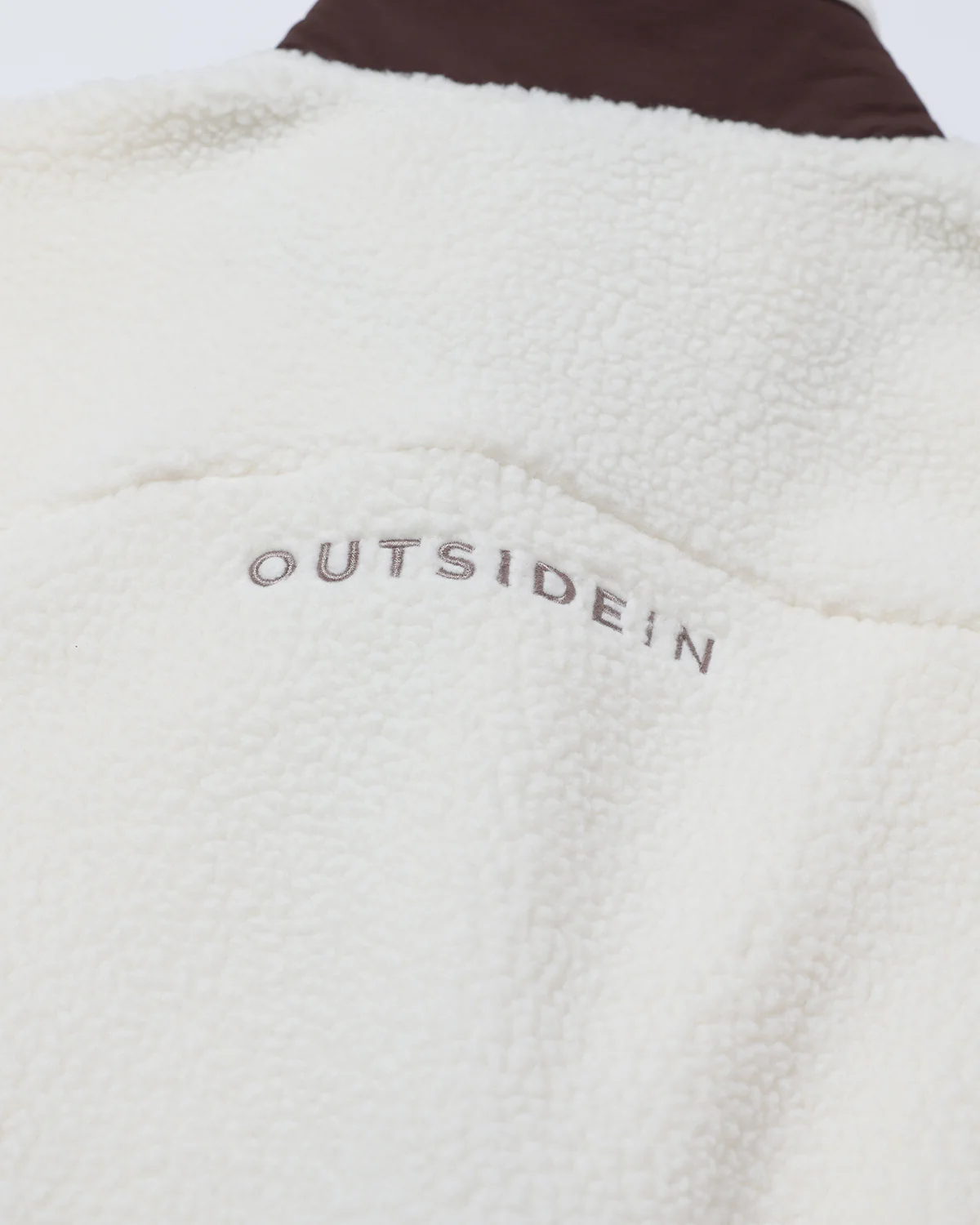 Chestnut Button Up Borg Fleece - Image 11