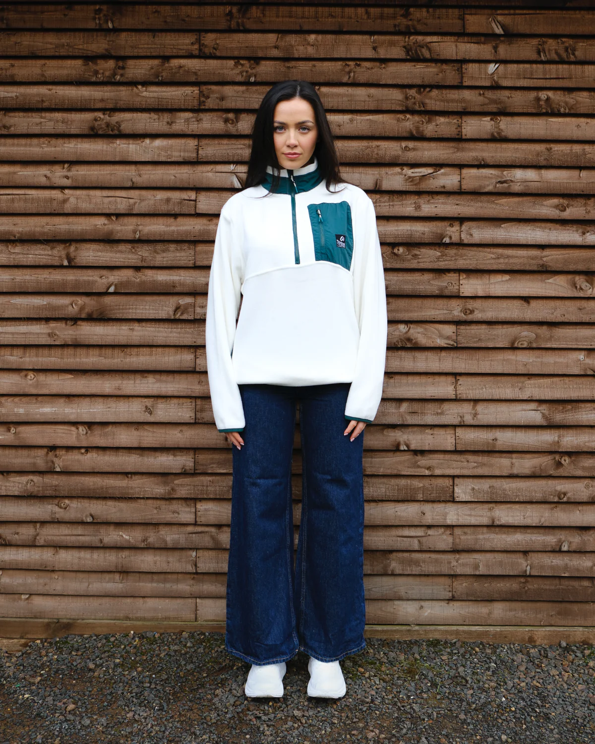 Cream & Pine Signature Pocket Microfleece - Image 4