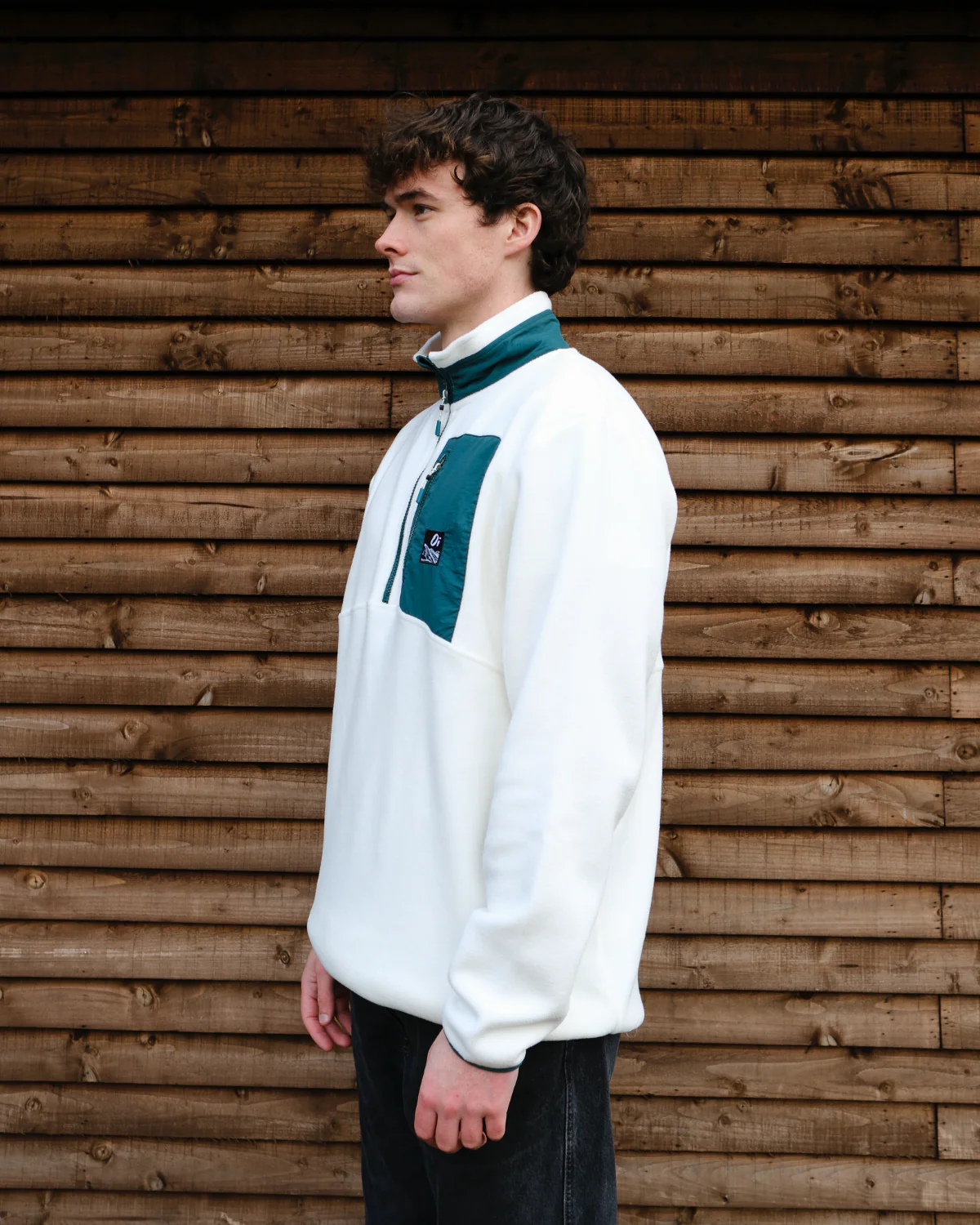 Cream & Pine Signature Pocket Microfleece - Image 6