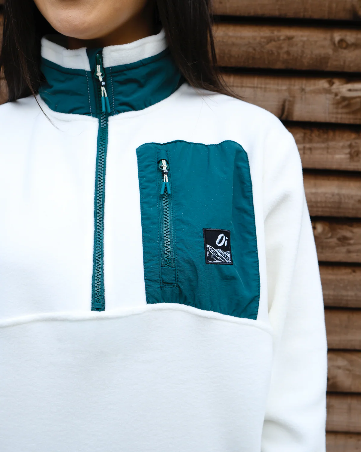 Cream & Pine Signature Pocket Microfleece - Image 9