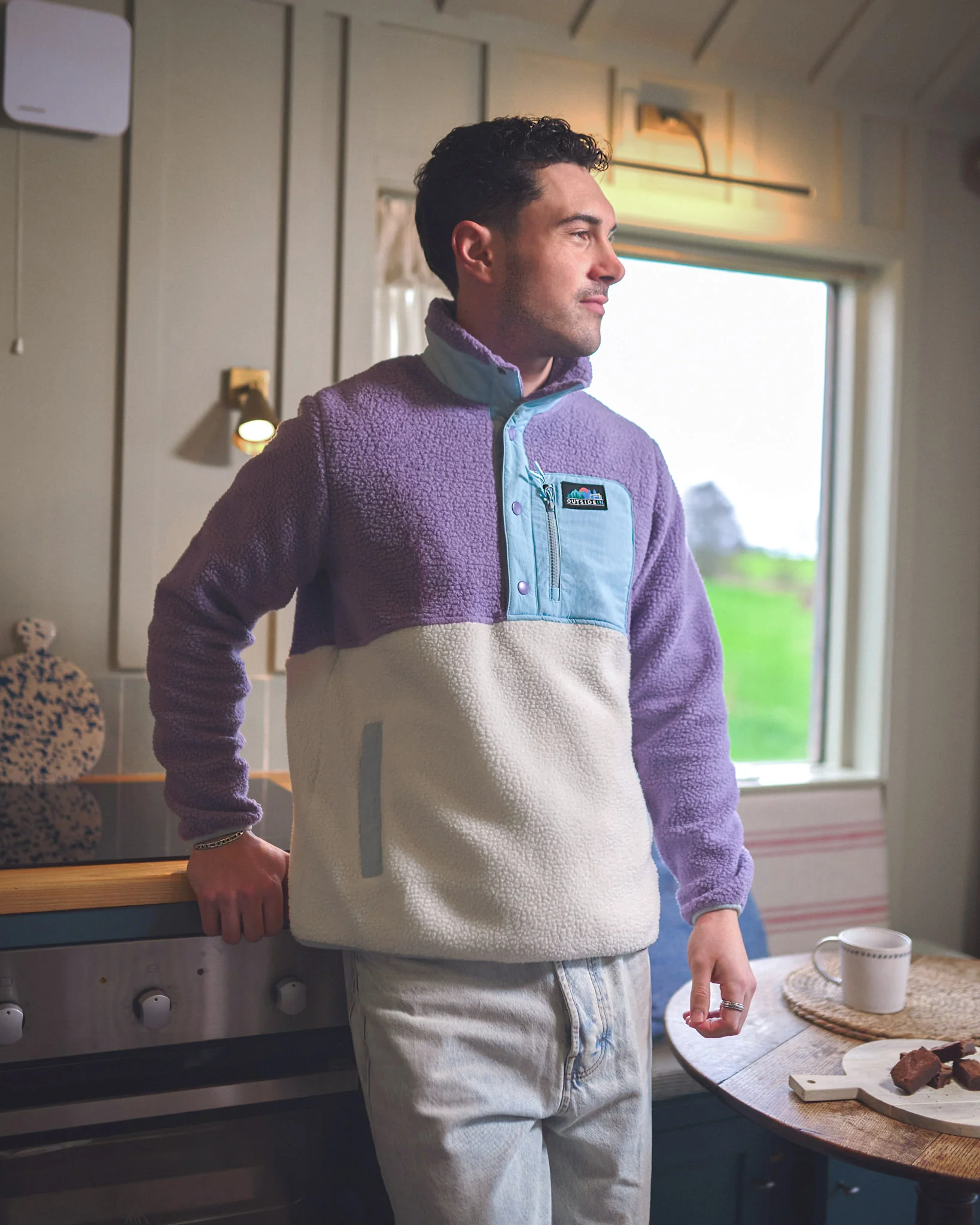 Meadow Button Up Borg Fleece - Image 3