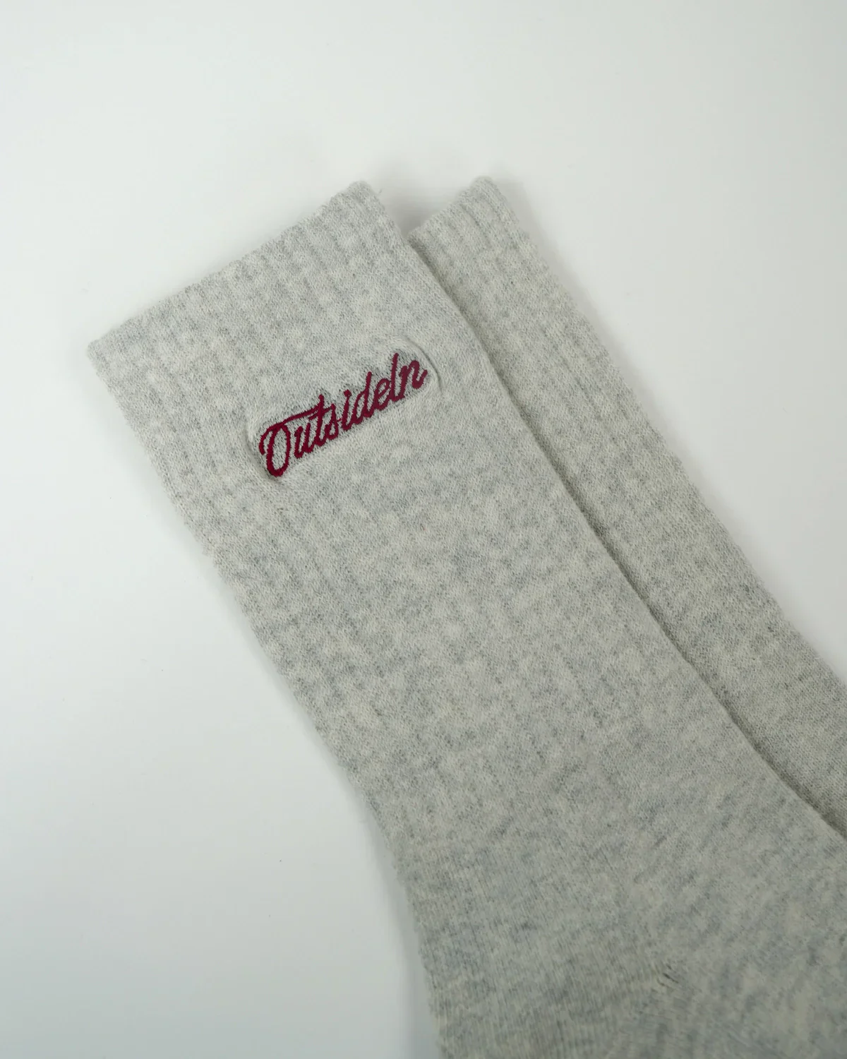 Neutral Marl Embroidered Socks - Image 5