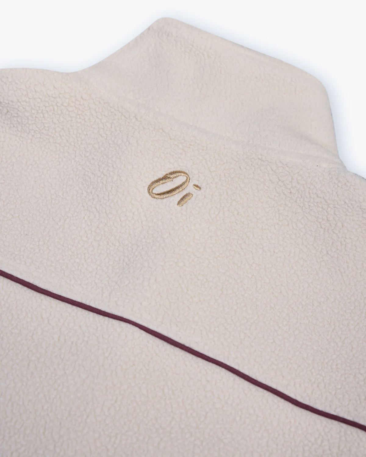 Oatmilk & Biscuit Harmony Stud Placket Fleece - Image 3
