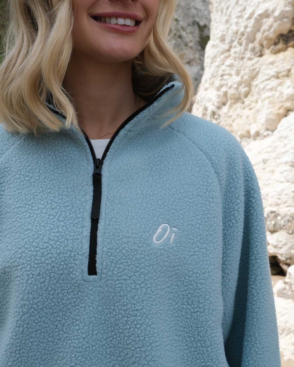 Pale Blue Essential Teddy Fleece - Image 6